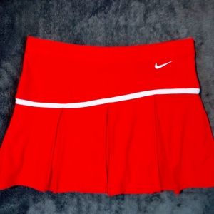 Women's Nike Tennis skirt red size small dri fit athletic